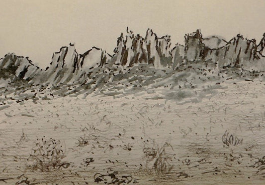 Mini-Artworks: "Pen & Ink of the Organ Mountains"